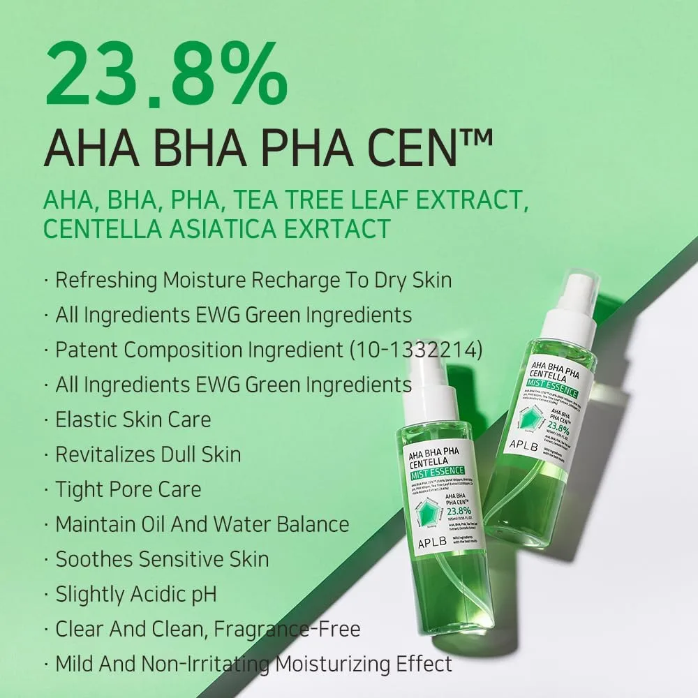 APLB AHA BHA PHA Centella Mist Essence 105ml 3