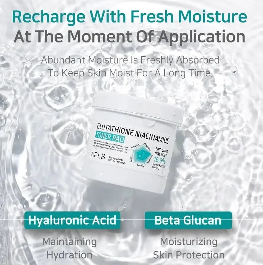 APLB Glutathione Niacinamide Toner Pad 60pads 4