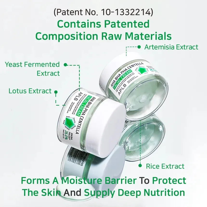 APLB AHA BHA PHA Centella Facial Cream 55ml 3