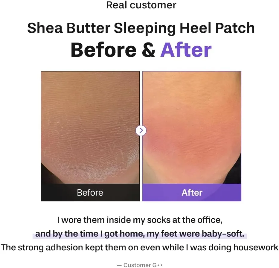 BAREN Shea Butter Sleeping Heel Patch 10ea 3