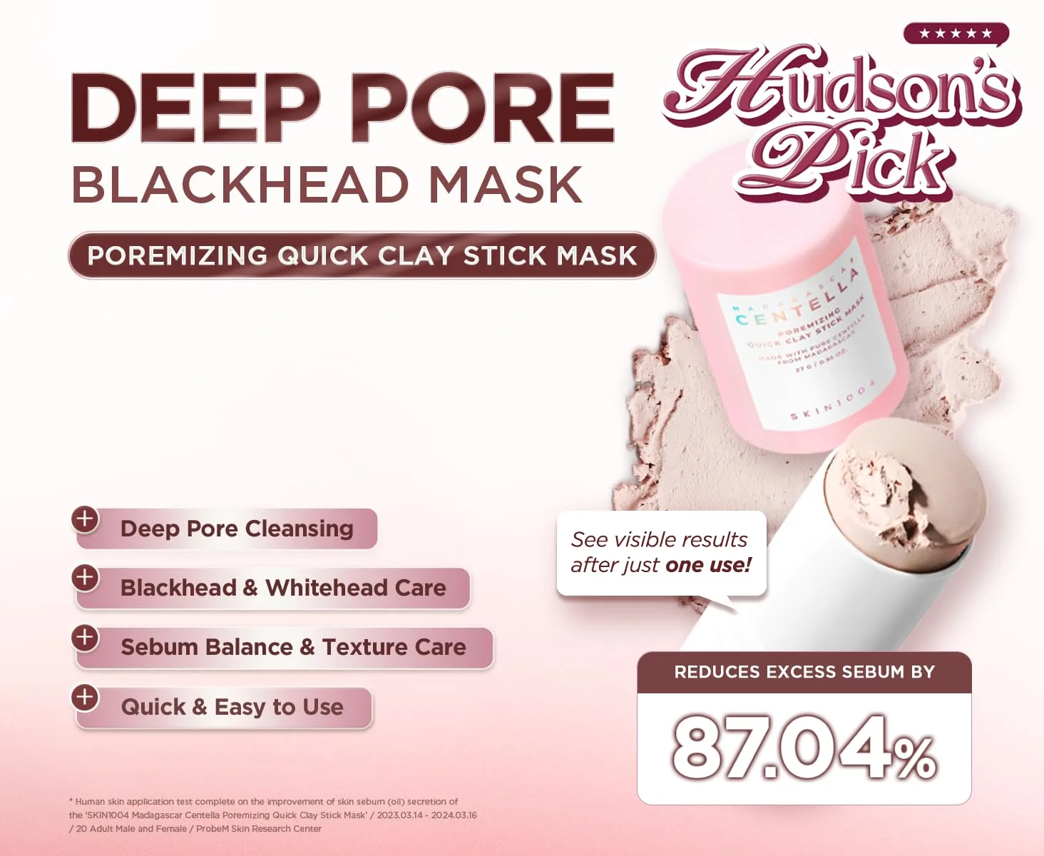 SKIN1004 Madagascar Centella Poremizing Quick Clay Stick Mask 27g 2