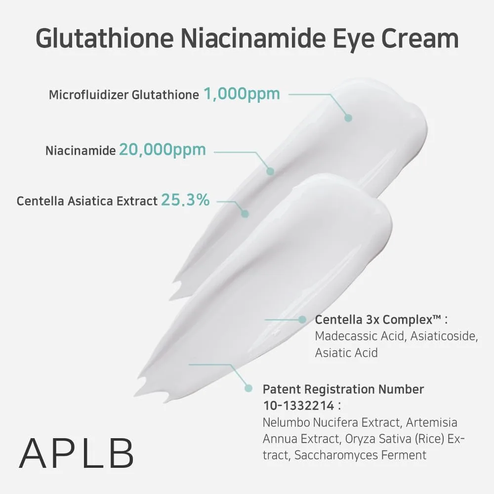 APLB Glutathione Niacinamide Eye Cream 20ml 4
