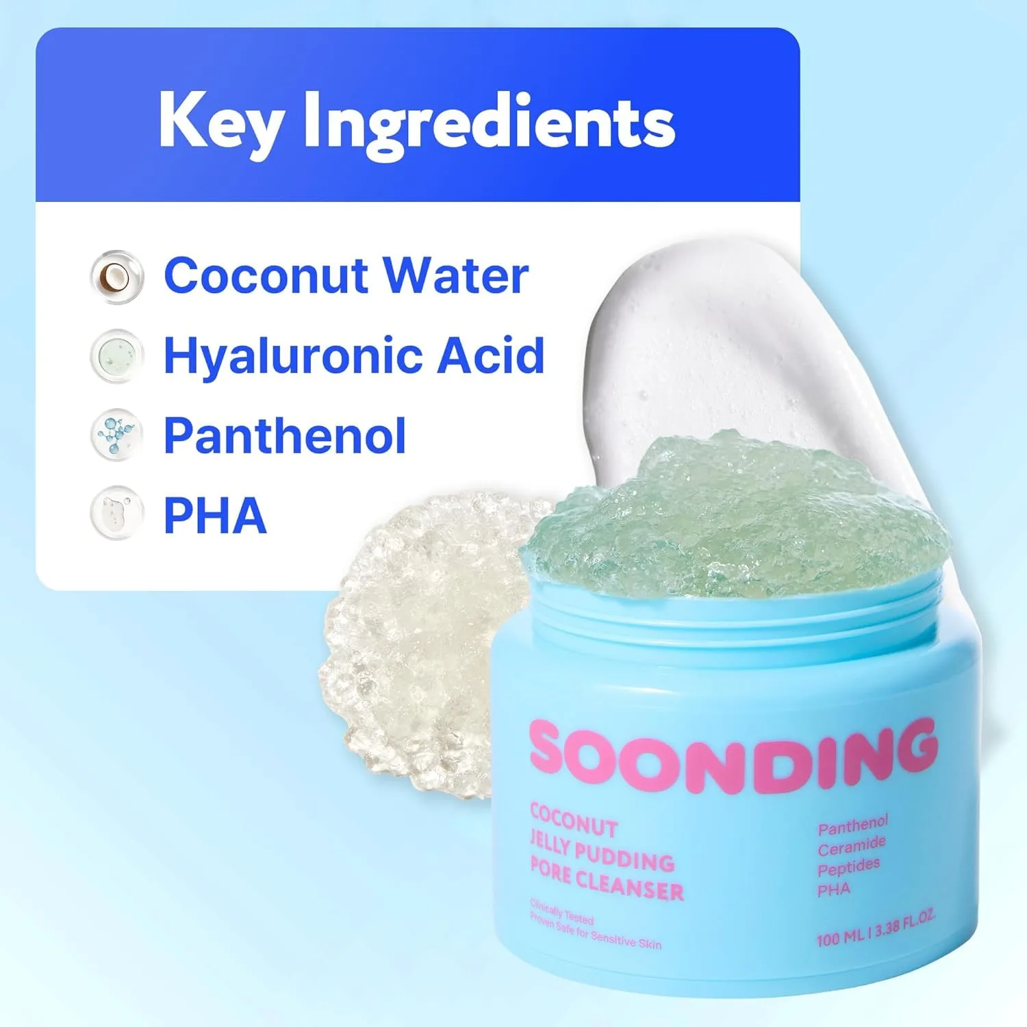 SOONDING COCONUT JELLY PUDDING PORE CLEANSER 100ml 4
