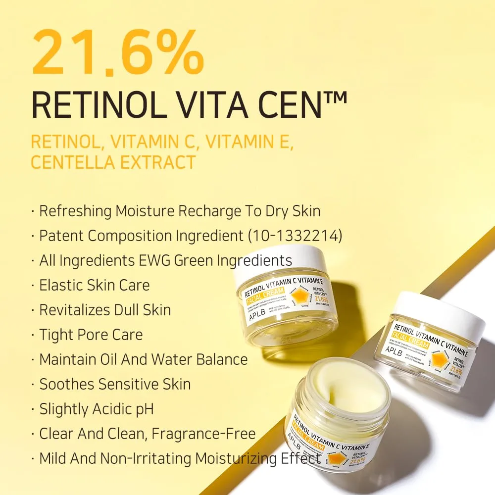 APLB Retinol Vitamin C Vitamin E Facial Cream 55ml 3