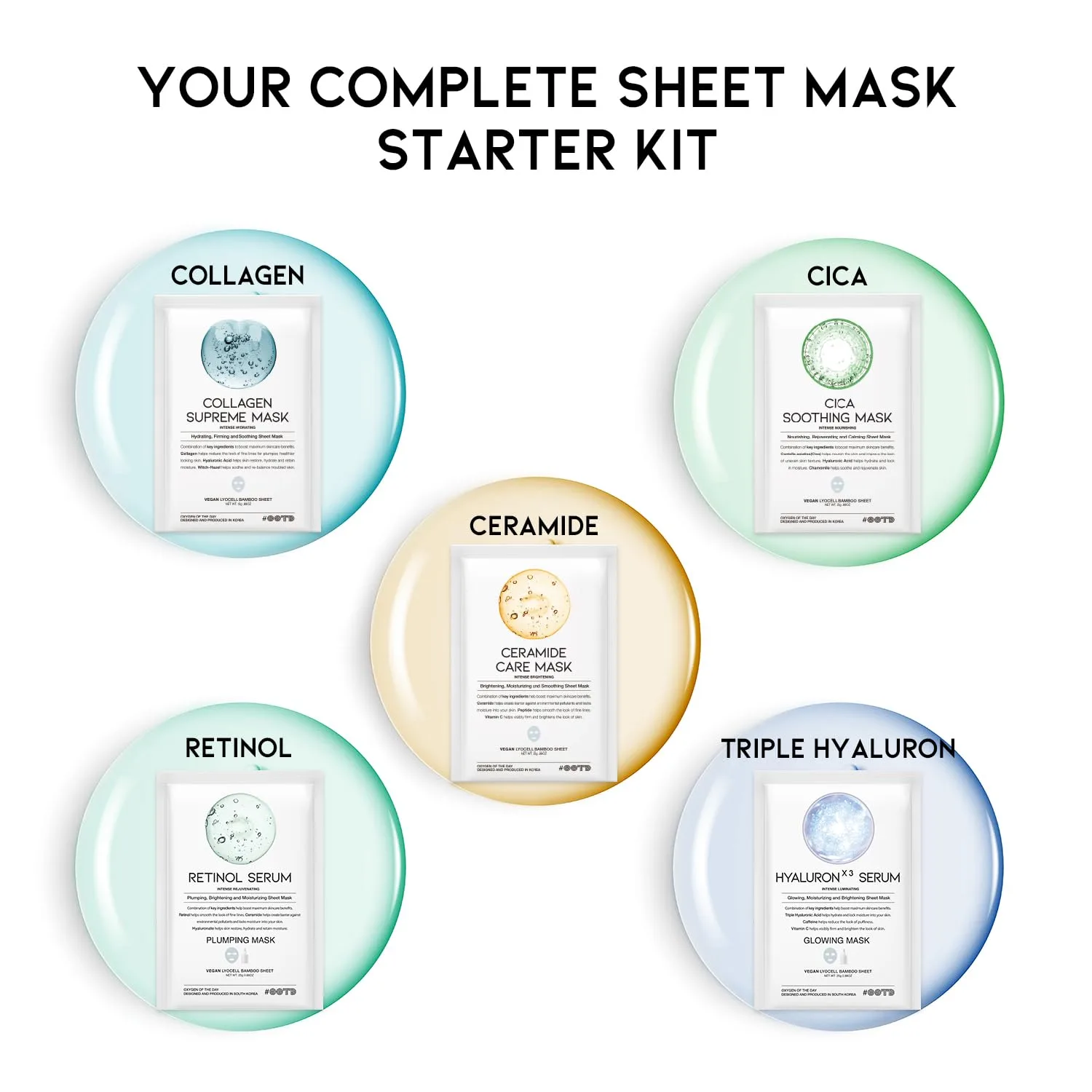 OOTD Hydrating Serum Sheet Masks 5ea 3