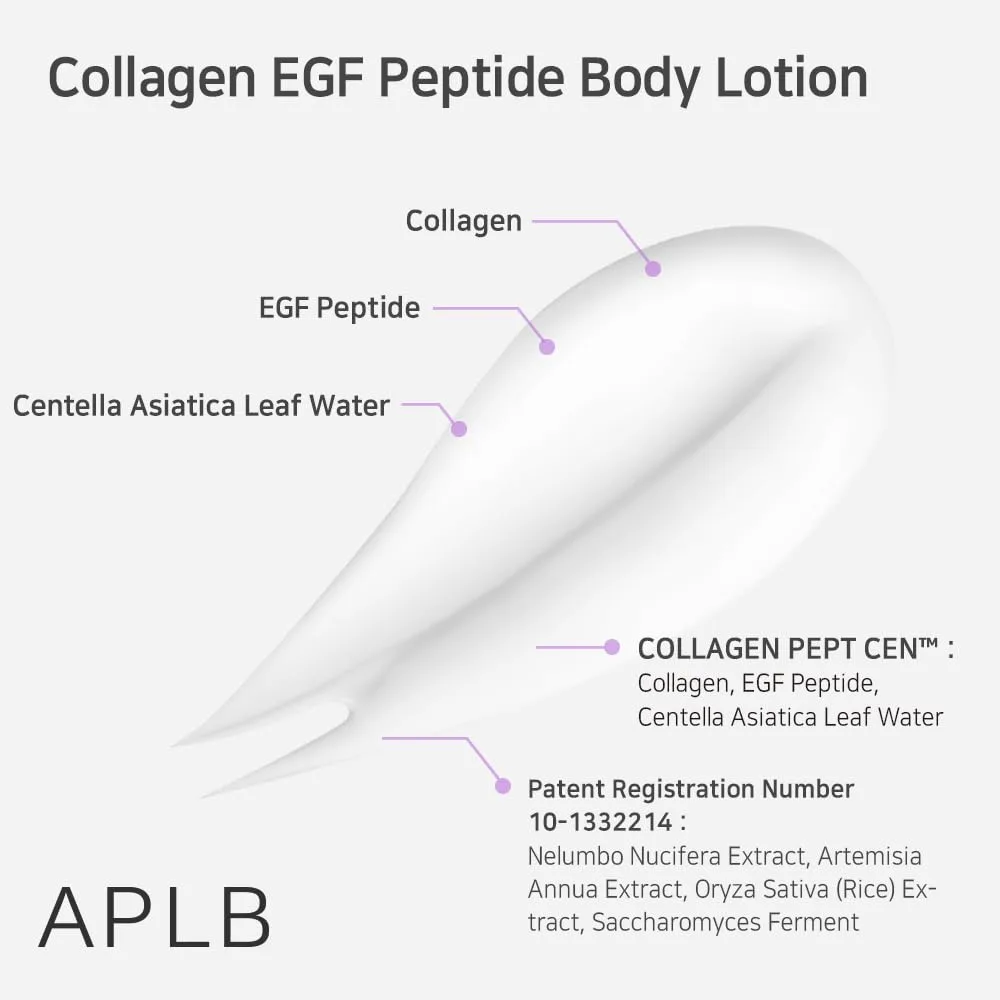 APLB COLLAGEN EGF PEPTIDE BODY LOTION 300ml 4
