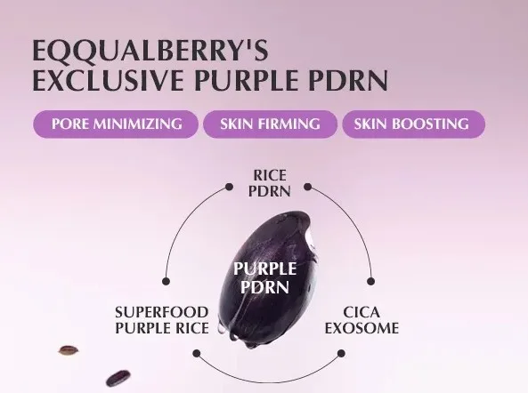 EQQUALBERRY Purple PDRN Pore Minimizing Serum 30ml 6