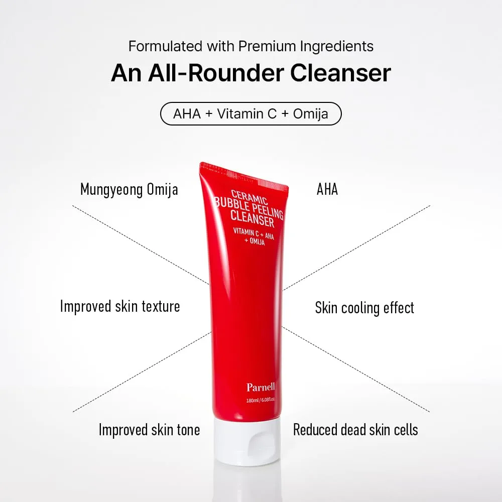 Parnell AHA OMIJA CERAMIC BUBLE PEELING CLEANSER 180ml 6