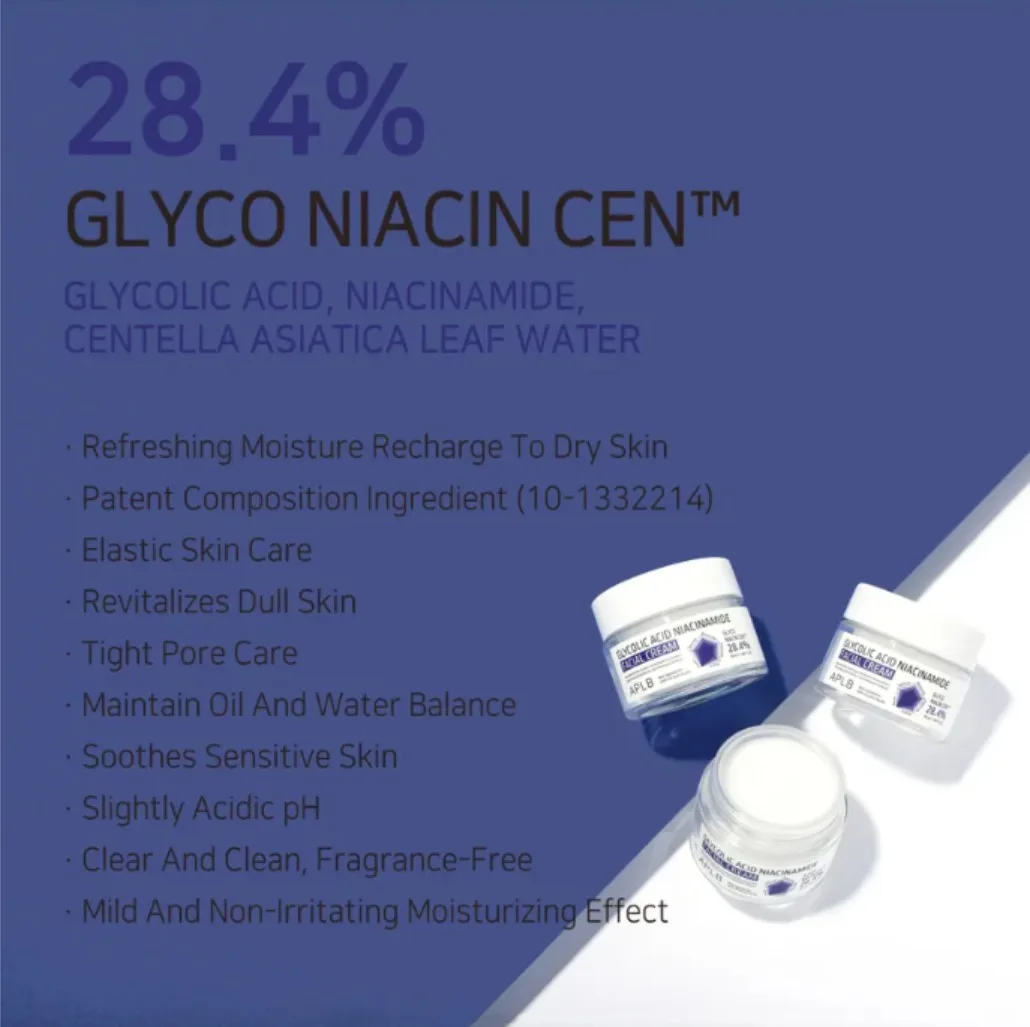 APLB Glycolic Acid Niacinamide Facial Cream 55ml 3