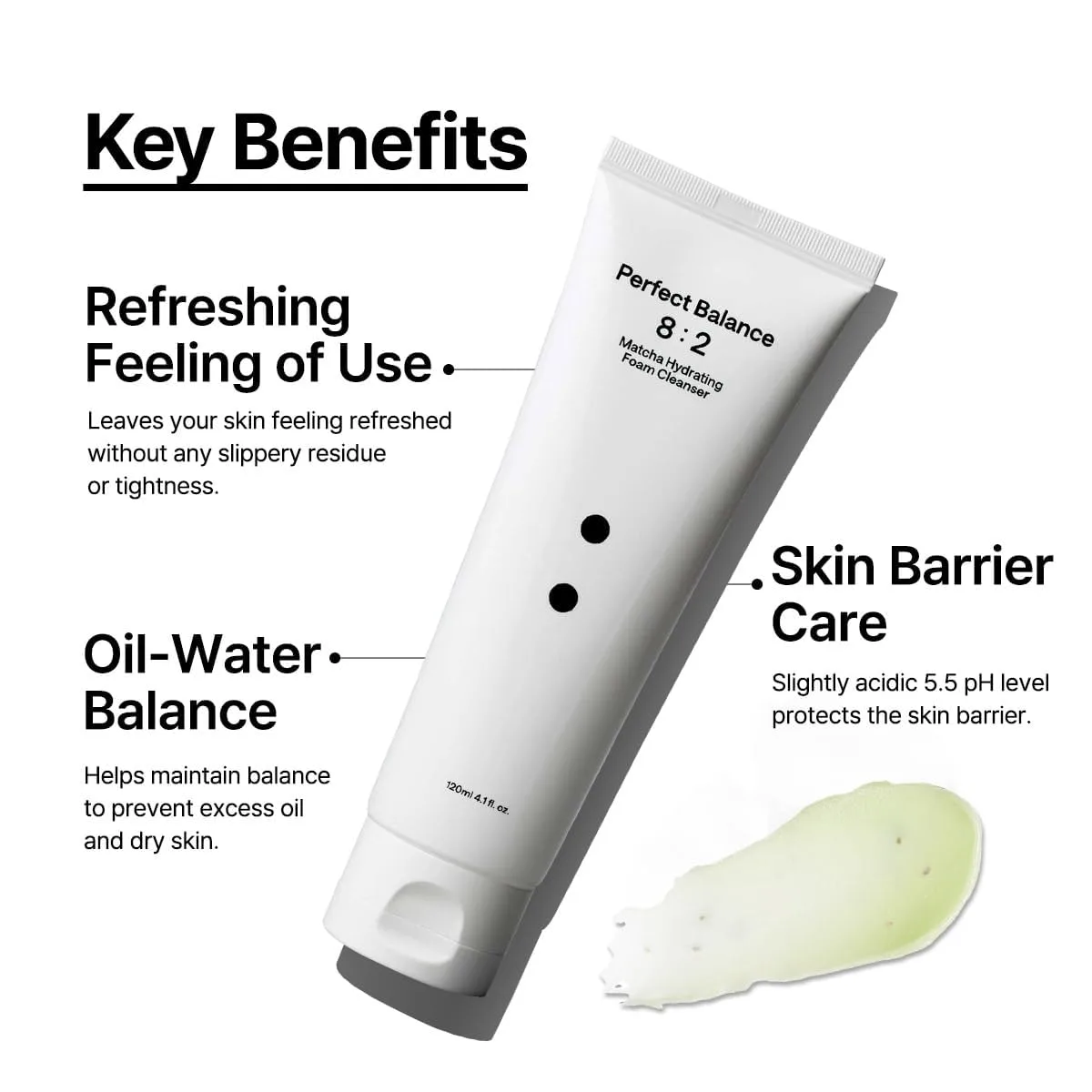 B : Lab Matcha Hydrating Foam Cleanser 120ml 3