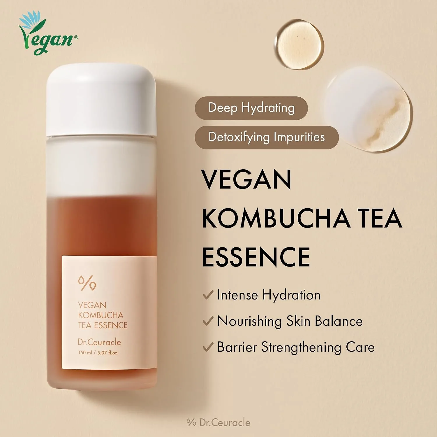 Dr.Ceuracle Vegan Kombucha Tea Essence 150ml 5