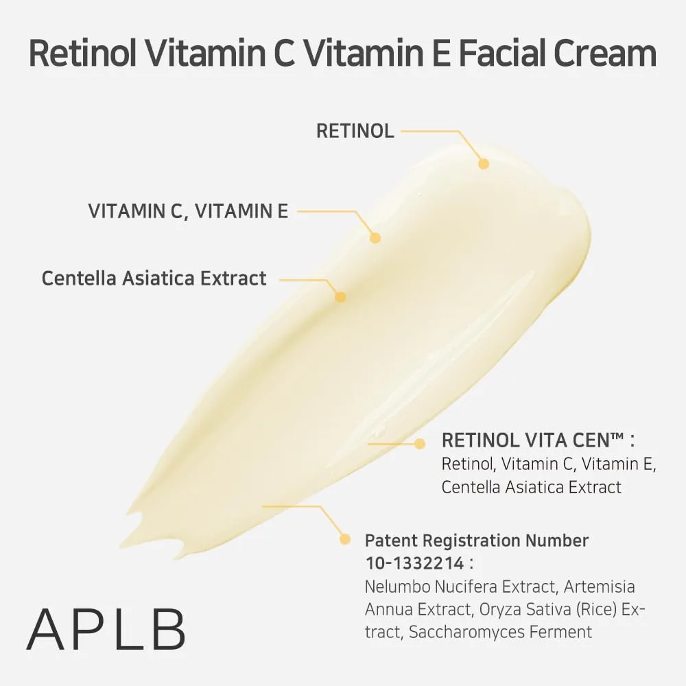 APLB Retinol Vitamin C Vitamin E Facial Cream 55ml 4