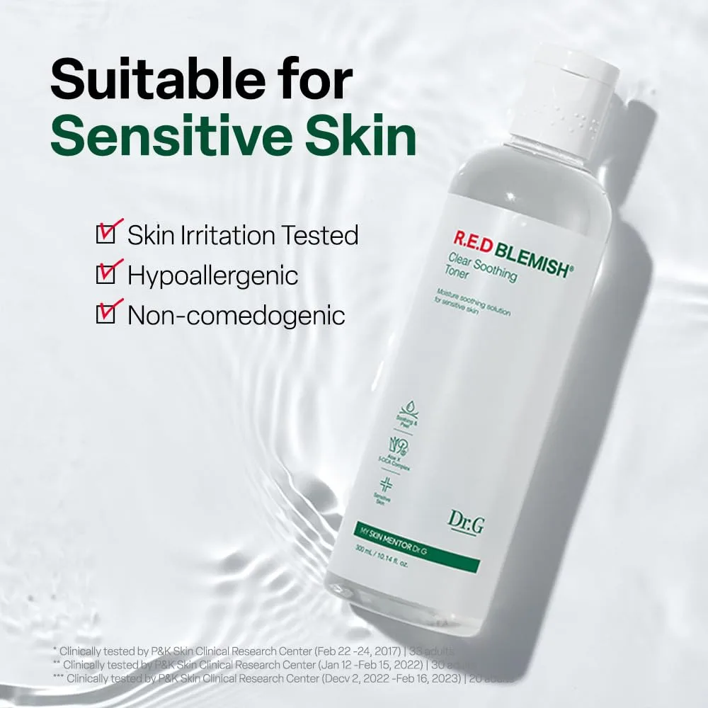 DR.G R.E.D BLEMISH CLEAR SOOTHING TONER 300ML 7