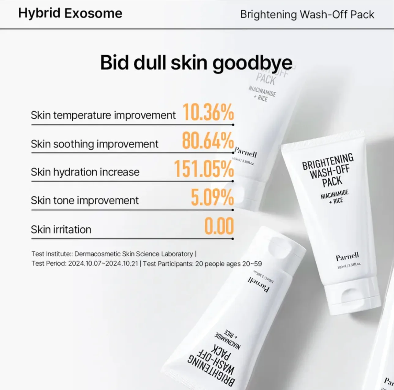 Parnell NIACINAMIDE RICE BRIGHTENING WASH OFF PACK 100ml 2
