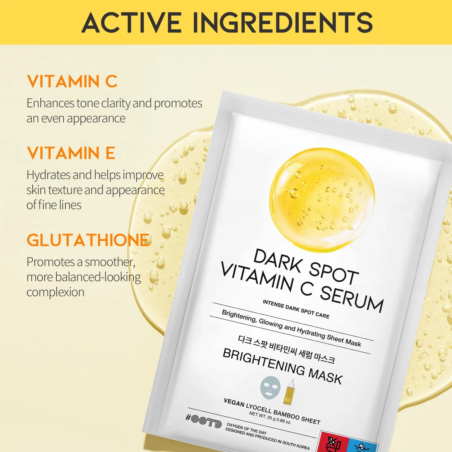OOTD Dark Spot Vitamin C Serum Mask 10 sheets/ea 6