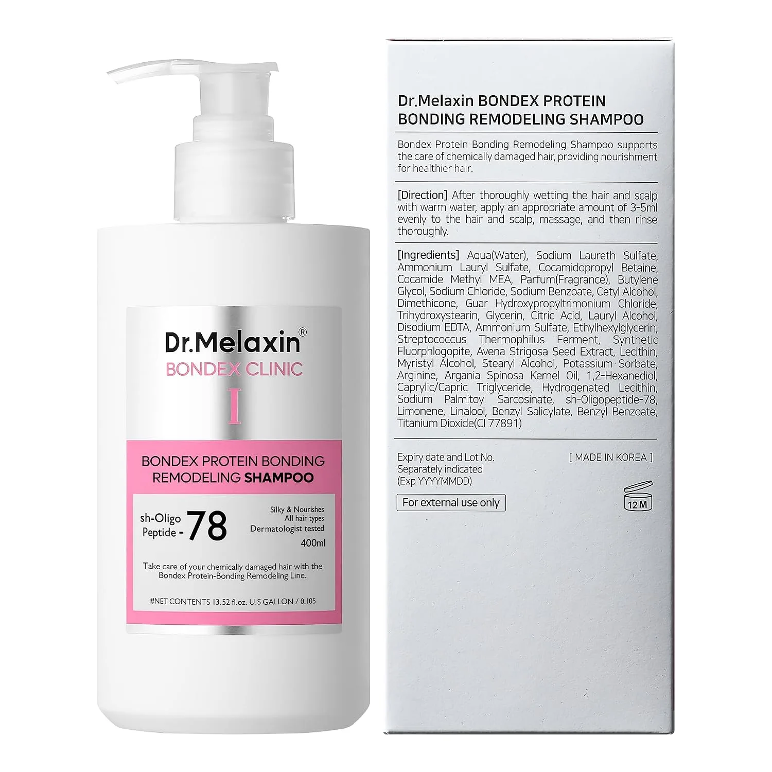 Dr.Melaxin Bondex Protein Bonding Remodeling Shampoo 400ml 8