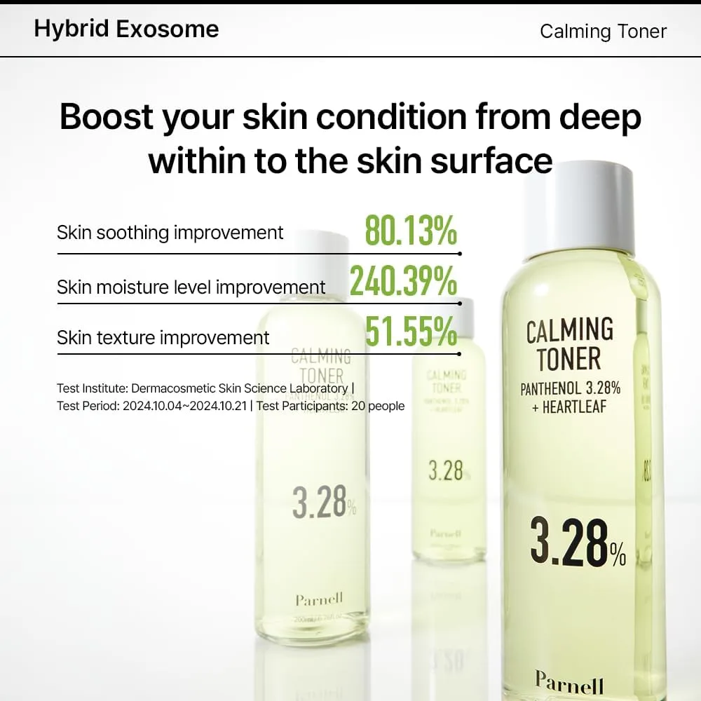 Parnell PANTHENOL 3.28 HEARTLEAF CALMING TONER 200ml 8
