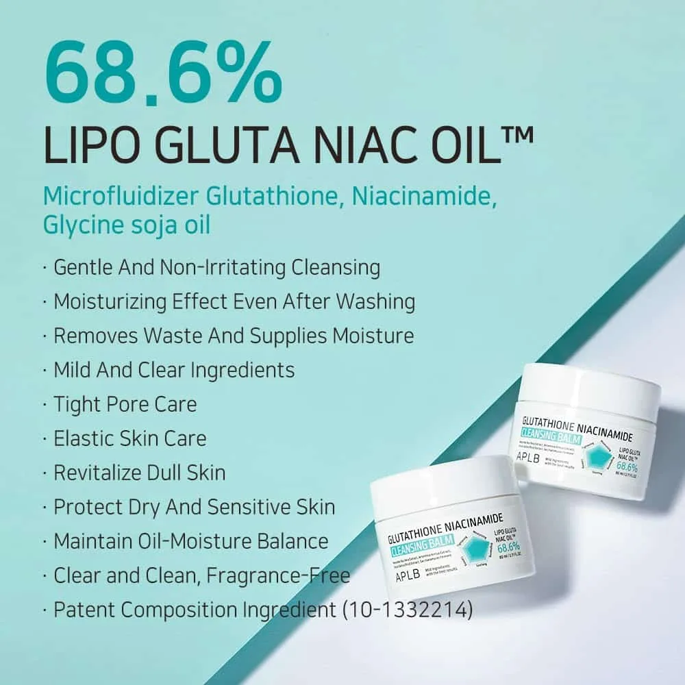 APLB Glutathione Niacinamide Cleansing Balm 80ml 6