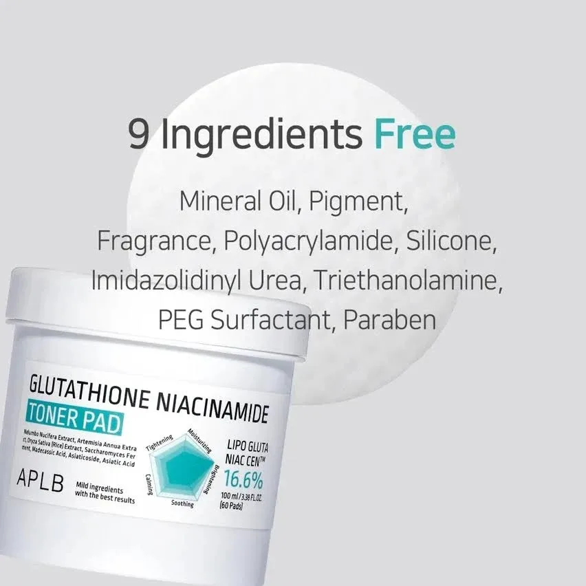 APLB Glutathione Niacinamide Toner Pad 60pads 2