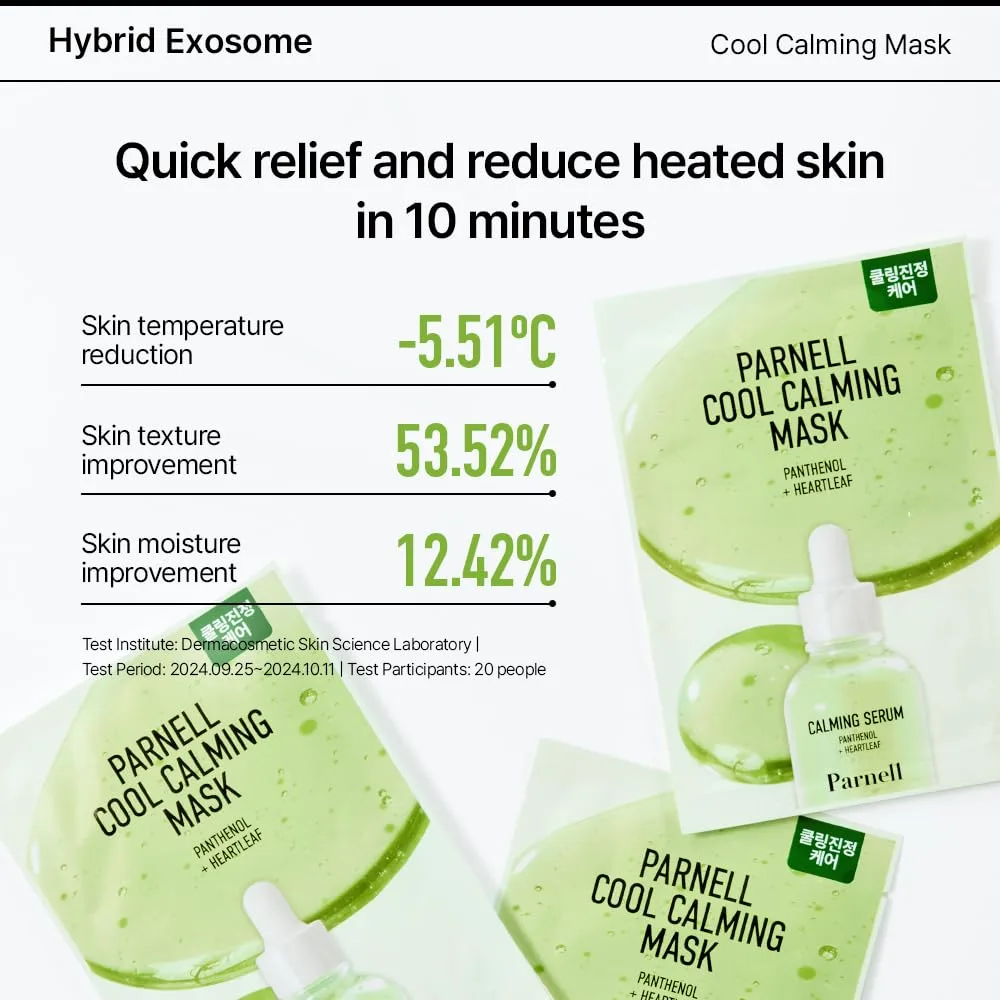 Parnell PANTHENOL 3.89 HEARTLEAF CALMING MASK 1ea 2