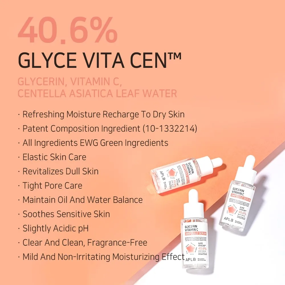 APLB GLYCERIN VITAMIN C AMPOULE SERUM 40ml 3