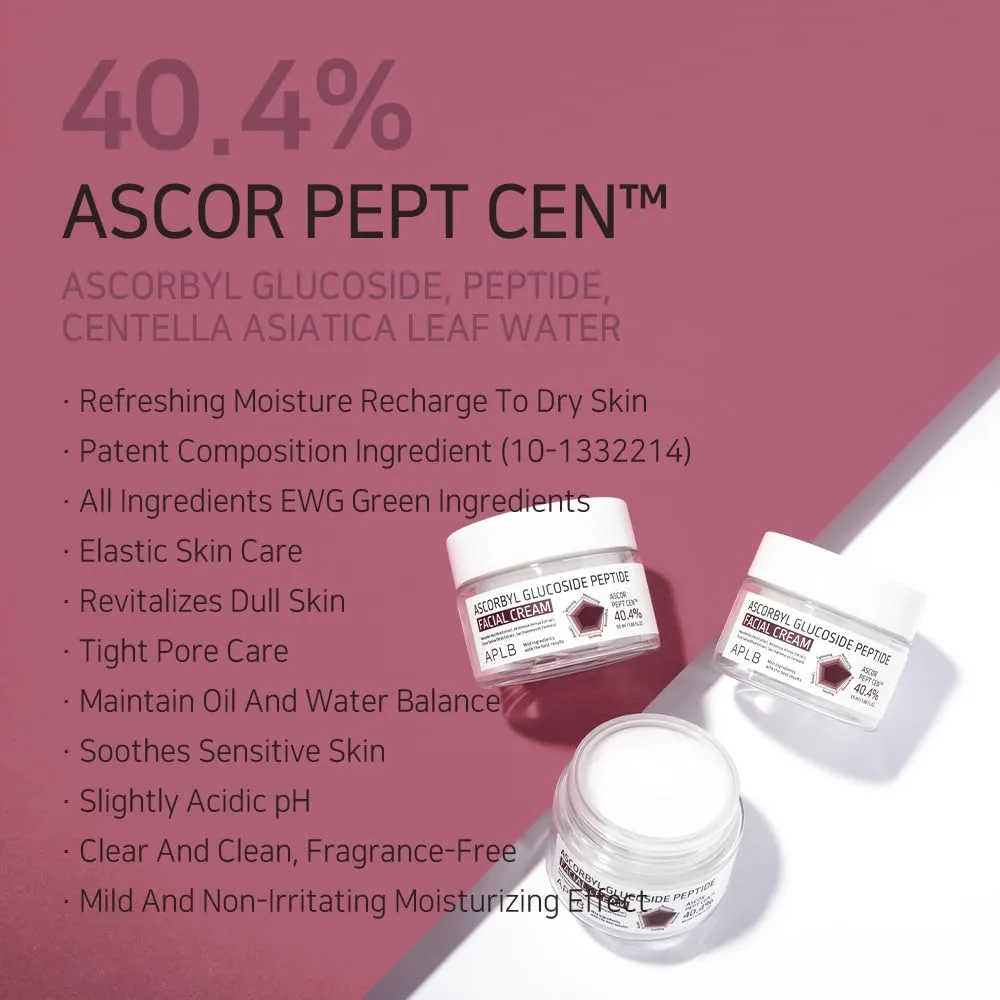 APLB ASCORBYL GLUCOSIDE PEPTIDE FACIAL CREAM 55ml 3