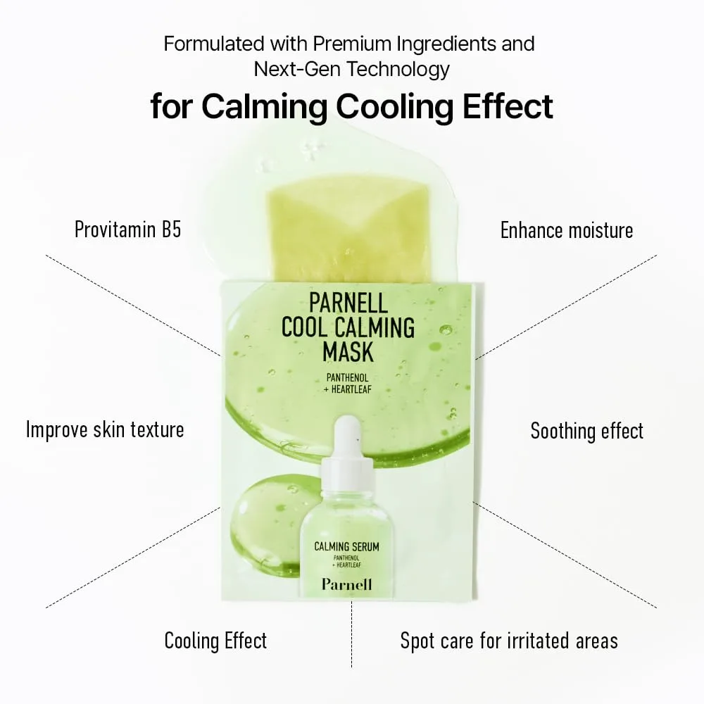 Parnell PANTHENOL 3.89 HEARTLEAF CALMING MASK 1ea 3