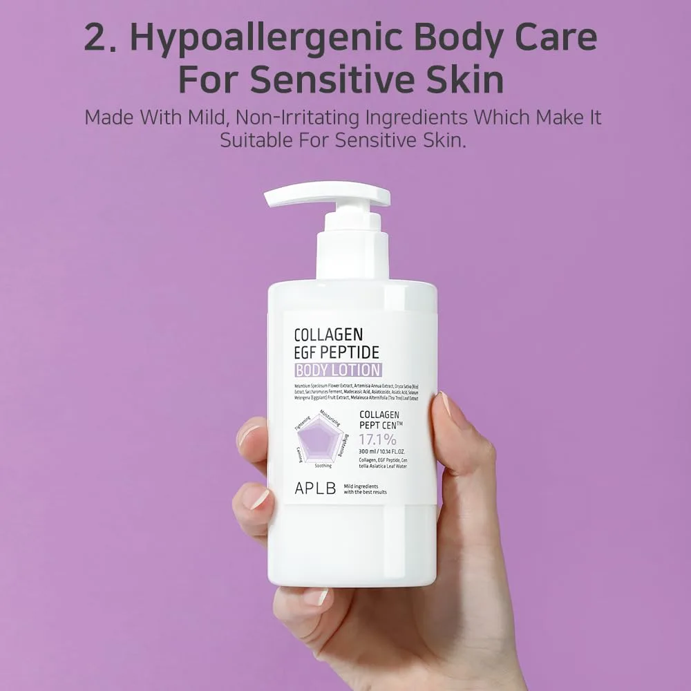 APLB COLLAGEN EGF PEPTIDE BODY LOTION 300ml 8