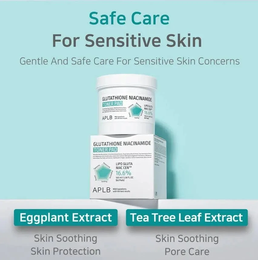 APLB Glutathione Niacinamide Toner Pad 60pads 5