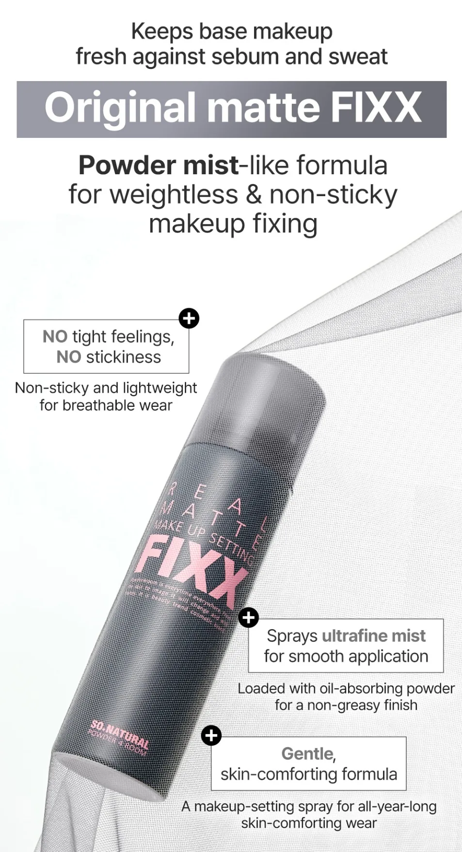 So Natural Real Matte Make Up Setting Fixx 75ml 2