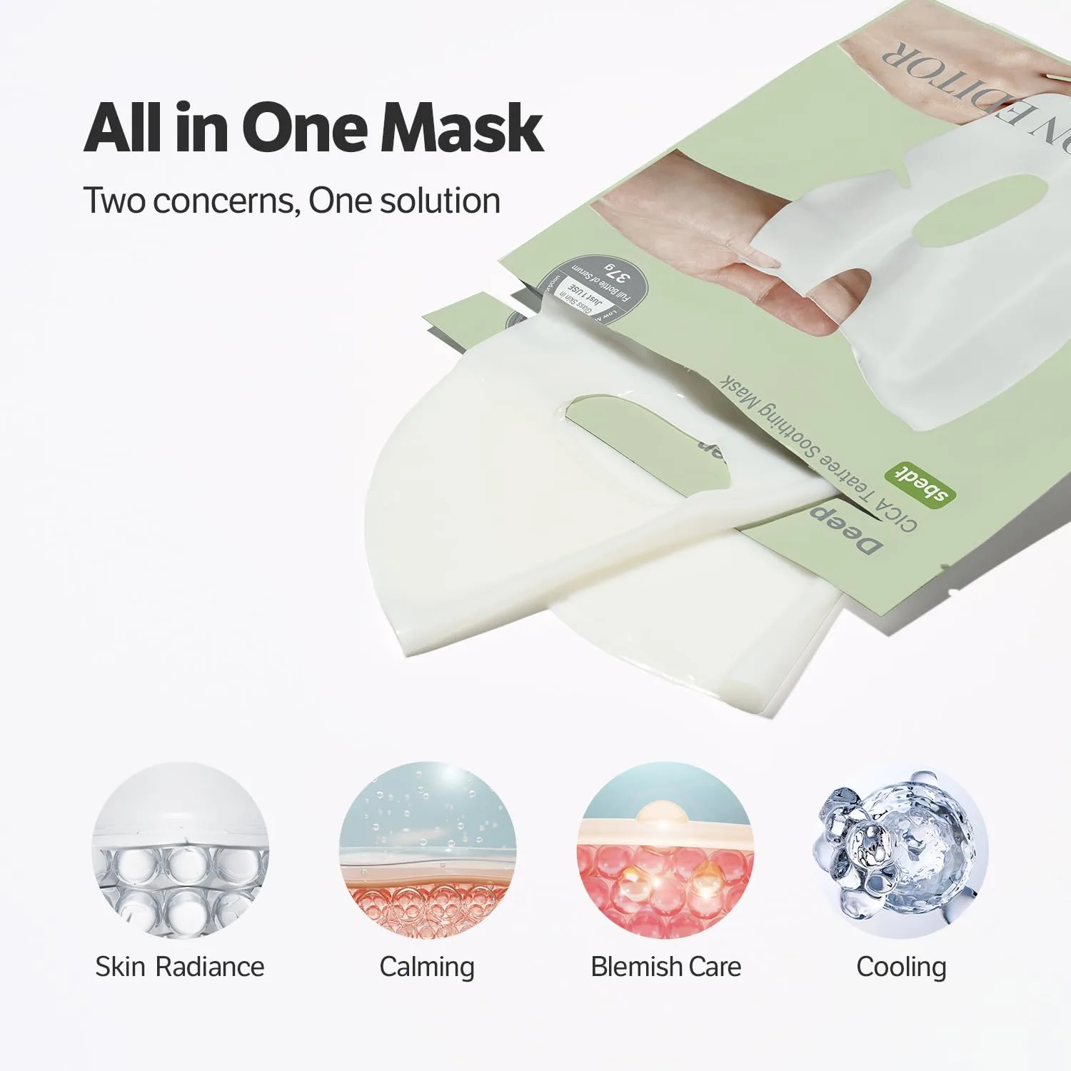 Sungboon Editor Deep Collagen Cica Teatree Soothing Mask 37g*4ea 4