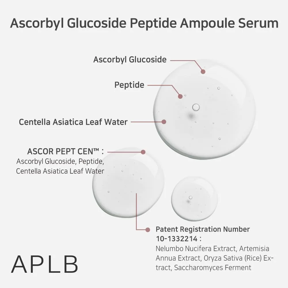 APLB ASCORBYL GLUCOSIDE PEPTIDE AMPOULE SERUM 40ml 4
