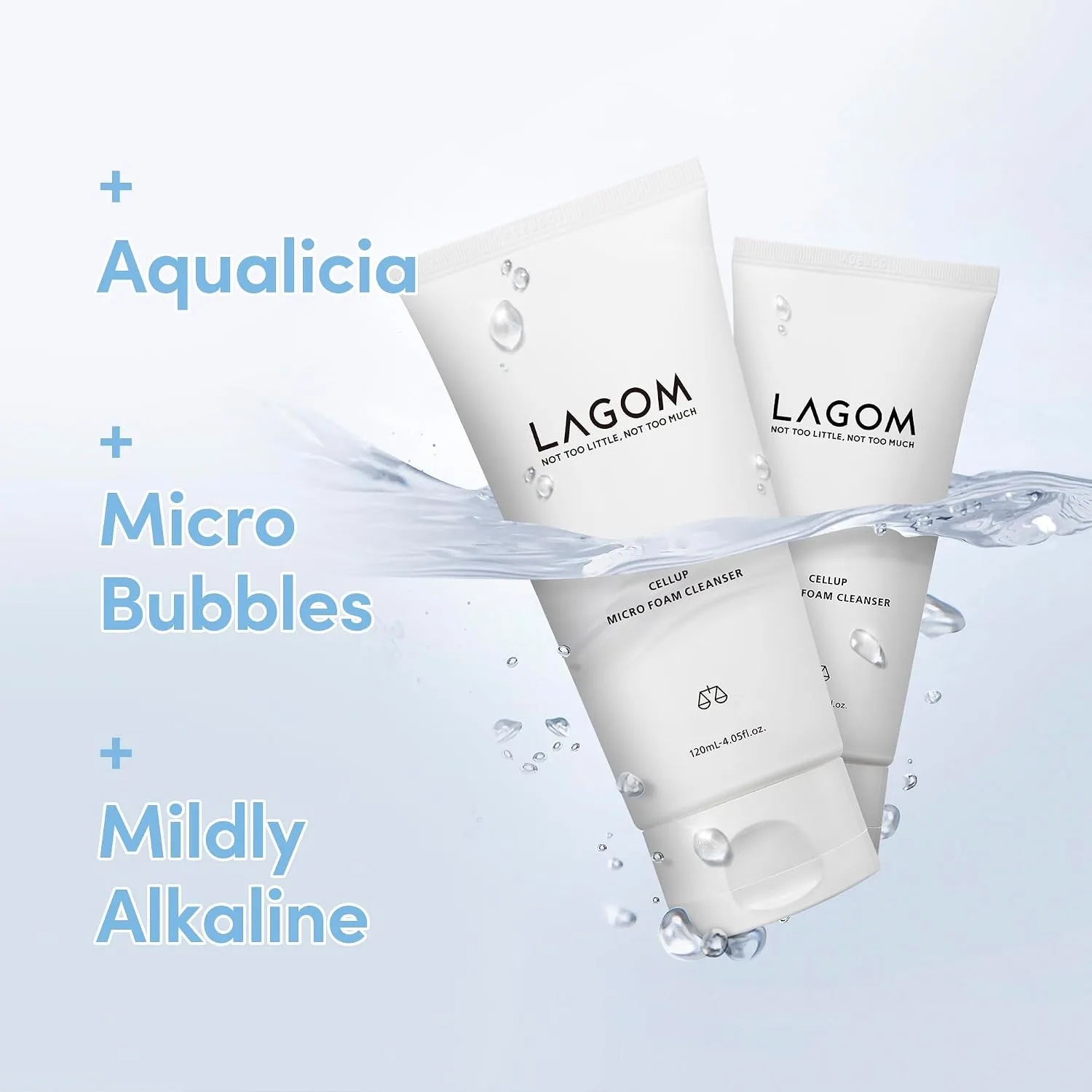LAGOM Cellup Micro Foam Cleanser 120ml 2