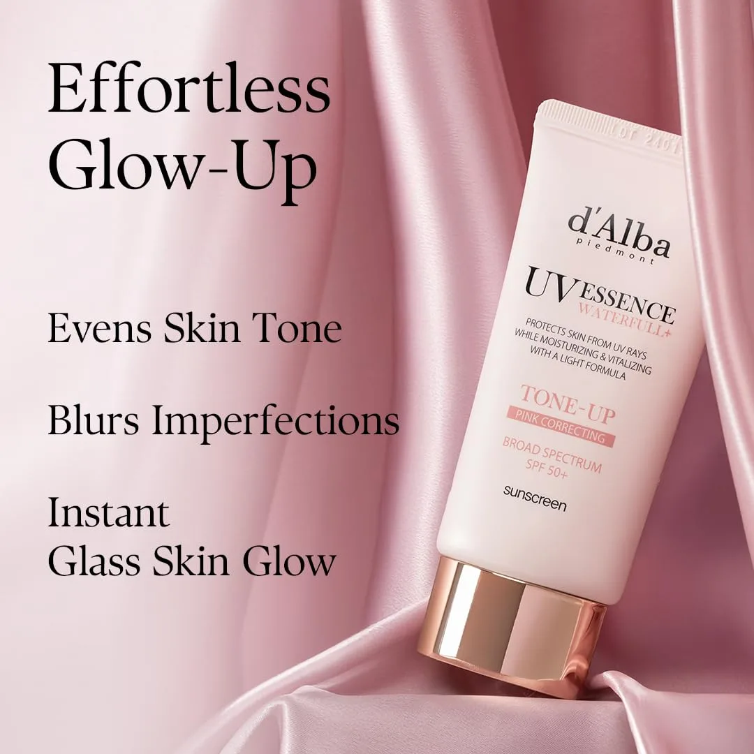 d'Alba Waterfull Pink Correcting Tone-Up Sunscreen SPF50+ 50ml 5