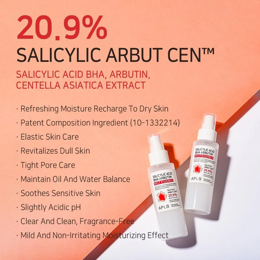 APLB Salicylic Acid BHA Arbutin Mist Essence 105ml 3
