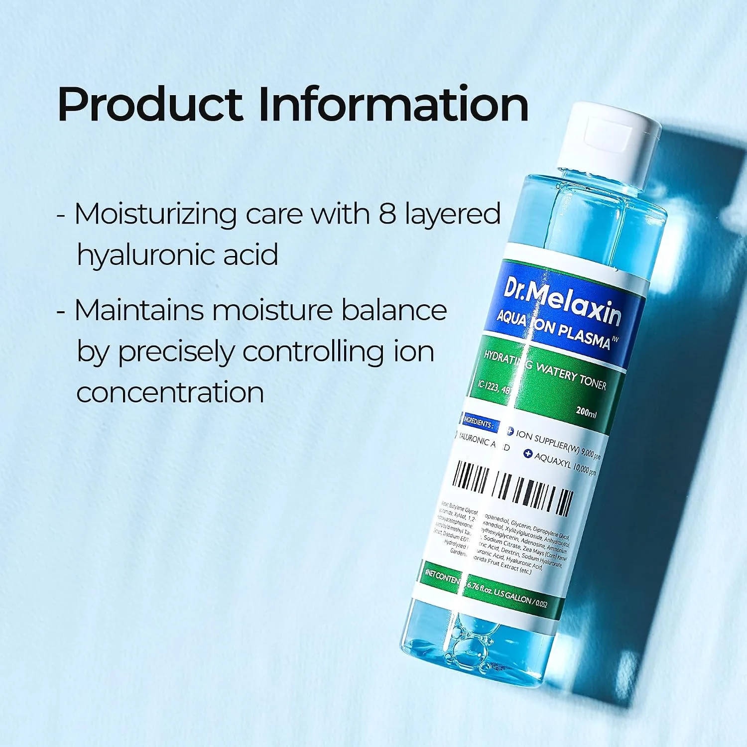 Dr.Melaxin Aqua Ion Plasma Water Toner 200ml 3