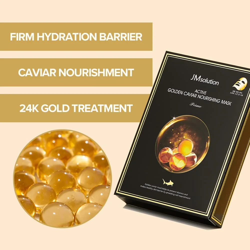 JMSOLUTION ACTIVE GOLDEN CAVIAR NOURISHING MASK 1ea 2